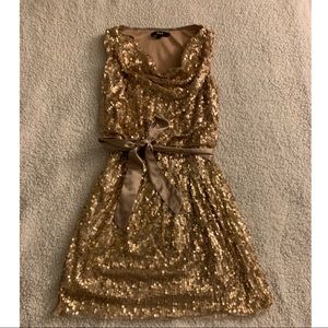 Gold Sequin Dress